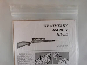 WEATHERBY MARK V RIFLE BREAK DOWN INSTRUCTION KIT a - Picture 1 of 1