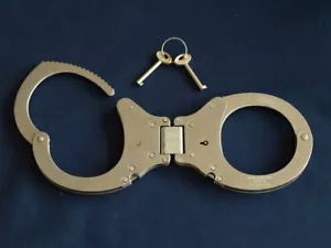 Original CLEJUSO Handschellen Nr. 19r - Handschellen mit Scharnier - NEU - Bild 1 von 4