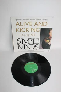 VINTAGE SIMPLE MINDS ALIVE AND KICKING RARE AUSTRALIAN TOUR VINYL RECORD - Picture 1 of 4