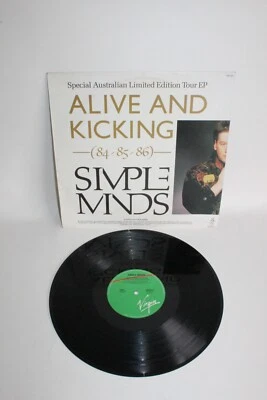 VINTAGE SIMPLE MINDS ALIVE AND KICKING RARE AUSTRALIAN TOUR VINYL RECORD - Image 1 of 4