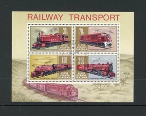 Kenya Uganda Tanganyika 1971 SG MS 296 Railway Locomotives Used - Picture 1 of 1