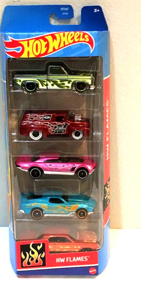 1998 Hot Wheels Gift Pack 25372 Motorin Music 5 Pack Camaro Mustang Corvette 00