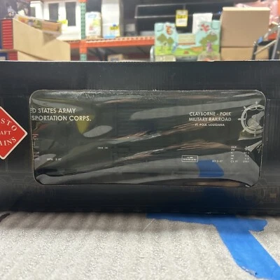 Aristo-Craft 46031 US Army steel boxcar w/1 opening door/side.  #1/G Gauge  1:29 - Image 1 of 4