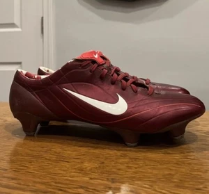 Nike Mercurial Vapor II R9 SG Maroon Red - Size US 10 Henry I III Soccer Ronaldo - Picture 1 of 6