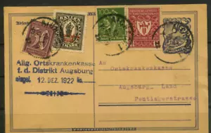Infla-Beleg - Karte vom 12.12.1923 ( 15408 ) - Bild 1 von 1