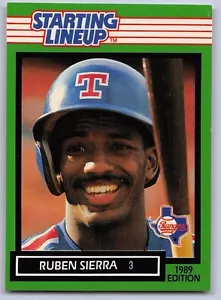 1989 RUBEN SIERRA - Kenner Starting Lineup Card - TEXAS RANGERS - Bild 1 von 2