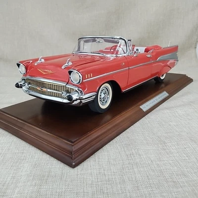 Chevrolet Bel Air 1957 diecast obra maestra de museo Danbury como nuevo 1:12 con base *LEER Foto 1 de 4