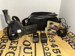 Panasonic PV-L606D Palmcorder VHS-C Camcorder Bag Tapes Untested PARTS ONLY - Picture 1 of 4