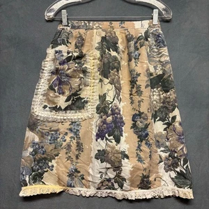 Handmade Vintage Waist Apron Wrap Cottage Granny Eyelet Lace Fairy Goblincore - Picture 1 of 10