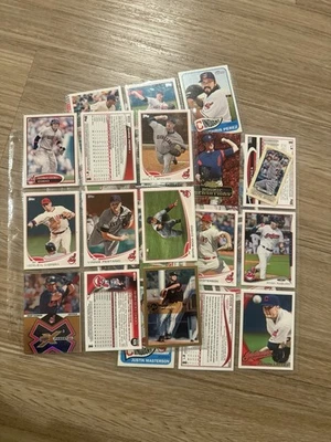 Lote de tarjetas de béisbol de los Indios de Cleveland Brantley Kluber Choo Cabrera Bauer Foto 1 de 4