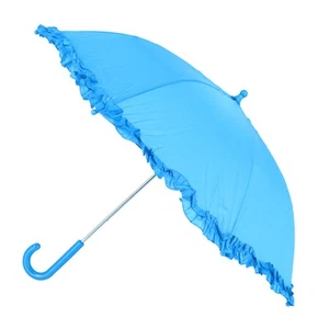 iRain Kid's Ruffled Umbrella with Hook Handle - Picture 1 of 6
