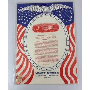 The White House Paper Modelo 1968 Vintage Monte Models American Landmark Series - Imagen 1 de 3
