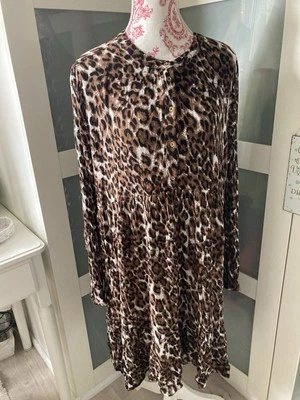 Kaffe Kleid Gr 42 Leoprint - Bild 1 von 4