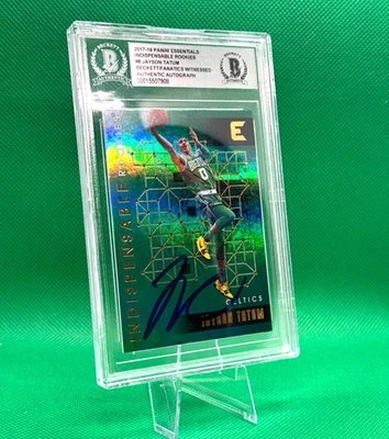 2017-18 Panini Essentials #8 Jayson Tatum Rookie Auto (RC, AU) Celtics BAS Auth. - Image 1 of 4