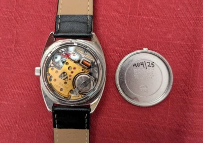 SERVICED 218 BULOVA  ACCUTRON 218D TUNING FORK WATCH with EXHIBITION CASEBACK Foto 1 de 4