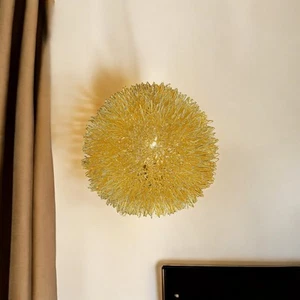 Gold Metal Sunburst Accent Wall Lamp - Picture 1 of 5