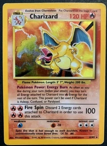 Pokémon TCG Charizard Base Set 4/102 Holo 1999 Good condition Lightly Played - Picture 1 of 5