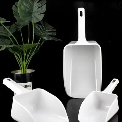 1 PIEZA Cuchara de Hielo ABS Pequeña Máquina de Hielo Harina Cereal Azúcar Mango Pala Blanca { Foto 1 de 4