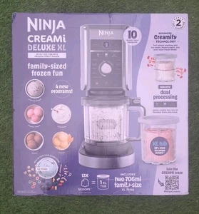 Ninja CREAMi Deluxe 10 in 1 Eismaschine Erweiterte CREAMify Technologie NC501UK - Bild 1 von 1