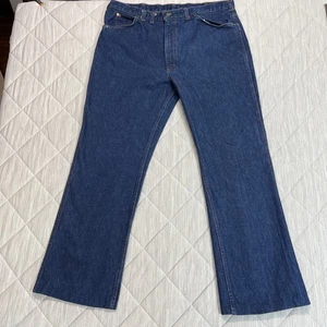 Vintage Oshkosh B'gosh Jeans Herren 40 x 29 blau USA Union Made gesäumt dunkle Waschung gebraucht, in einwandfreiem Zustand - Bild 1 von 16