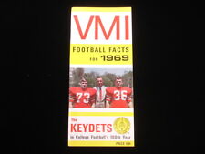 1969 Virginia Military Institute Keydets Football Official Media Guide EX+