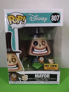 NEW FUNKO POP! ~ NIGHTMARE BEFORE CHRISTMAS ~ MAYOR #807  HOT TOPIC DIAMOND EXCL - Picture 1 of 7