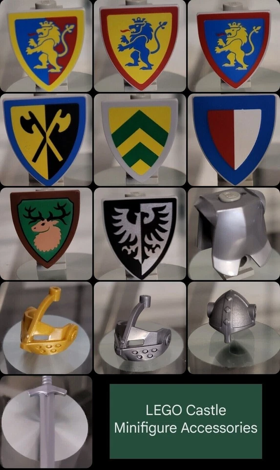 LEGO *NEW* Castle minifigure accessories 10305 Falcons Forestmen Lion knights - Image 1 of 1