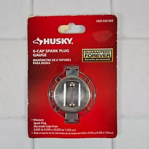 6-Cap Spark Plug Gauge Includes (2) Electrode Adjusting Tools Husky 1000 030 002 - Picture 1 of 2