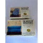 House of Miniatures Dollhouse Kits 40015-40016 Chippendale Blue Wing Chair Sofa