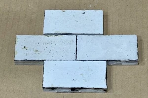 Lot of 10 Antique 1” X 2" Ceramic Matte Glazed Tile Whitney House Detroit 1889 - Picture 1 of 2