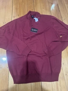 Neu mit Etikett Jos. A. Bank Signature Collection Pullover 100% Merinowolle Medium Rot - Bild 1 von 3