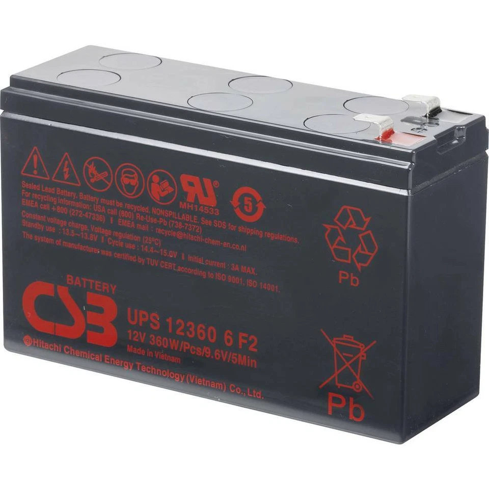 Batteria al piombo UPS12360 6 CSB