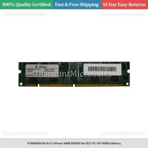 HYS64V8301GU-8-C2 Infineon 64MB SDRAM Non ECC PC-100 100Mhz Memory - Picture 1 of 1