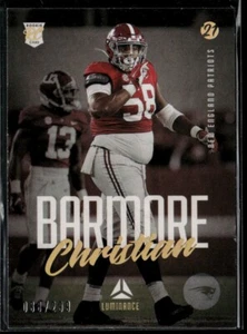 Panini Luminance Gold #176 2021 Christian Barmore RC 038/299 - Imagen 1 de 2