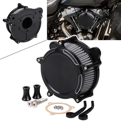 Air Cleaner Intake Filter For Harley Touring Road King Police FLHP Electra Glide - Imagem 1 de 4