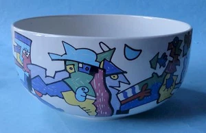 ROSENTHAL ALT SARPANEVA Abstract Modern Art Design STERNENTANGO UNO SALAD BOWL - Foto 1 di 9