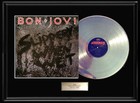 BON JOVI SLIPPERY WHEN WET WHITE GOLD SILVER PLATINUM TONE RECORD ALBUM RARE  
