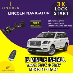 100% Plug & Play Remote Start fits: 2018-2019 Lincoln Navigator w/ Push To Start - Picture 1 of 5