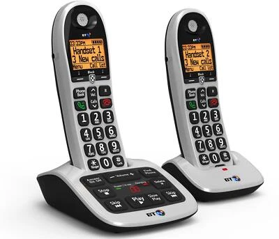 BT 4600 Cordless Phone, Twin Handset with Big Buttons Home Phone Answer Machine - Image 1 of 2