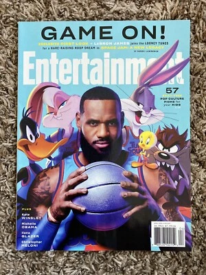 Entertainment Weekly Magazine April 2021 Space Jam LeBron James Cover Barcode - Image 1 of 3