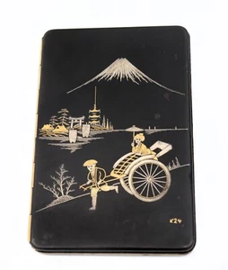 Meiji Komai style Japanese cigarette case with Gold and silver inlay - Picture 1 of 4
