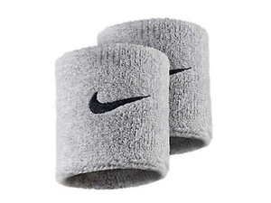 NIKE POLSINI SPUGNA   NNN04051OS  SWOOSH WRISTBANDS SILVER/BLACK - Imagen 1 de 1