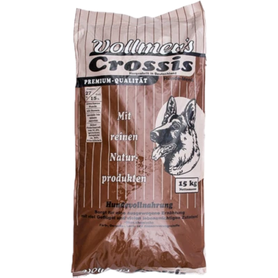 Vollmer's Crossis 15 Kg Hundefutter Trockenfutter Geflügel Truthahn Ente Huhn - Bild 1 von 3