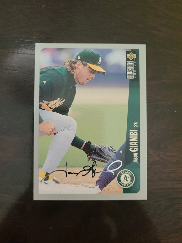 1996 Collector's Choice Jason Giambi #243 Silver Signature Athletics Upper Deck - Image 1 of 1