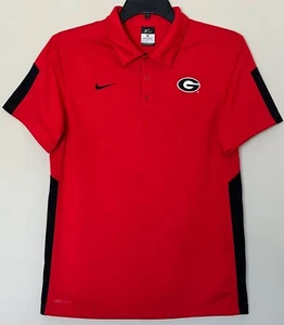 Camisa Polo Nike Dri-Fit Para Hombre Talla Pequeña Georgia Bulldogs UGA Roja Logo Cosido - Imagen 1 de 7