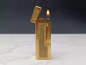 Dunhill Rollagas Gas Lighter - Gold plated - Swiss made - AK07-1730 - Picture 1 of 24