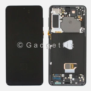 US pour Samsung Galaxy S21 Plus cadre écran tactile OLED noir remplacement - Photo 1 sur 5