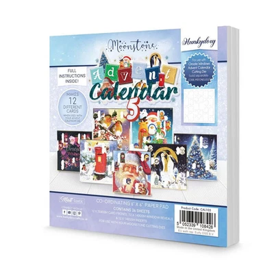 Hunkydory Moonstone - ADVENT CALENDAR PAPER PAD 5 - 2025 EDITION