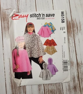 McCall’s M5158 Vintage 2000s Sewing Pattern Child’s Coat Jacket Size M-L Uncut - Picture 1 of 3