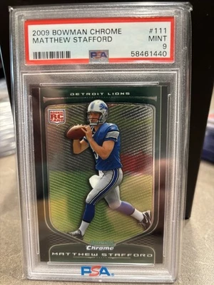 2009 Matthew Stafford Bowman Chrome Rc Psa 9 - Изображение 1 из 2